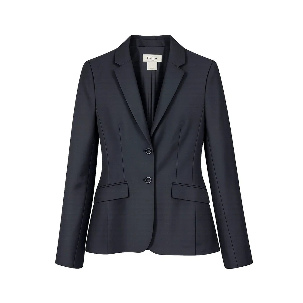 J Crew Womens Wool Blazer Size 10 Academia Preppy Neutral Capsule Black Neutral - Picture 1 of 7
